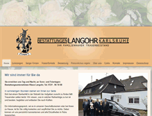 Tablet Screenshot of langohr-bestattungen.de